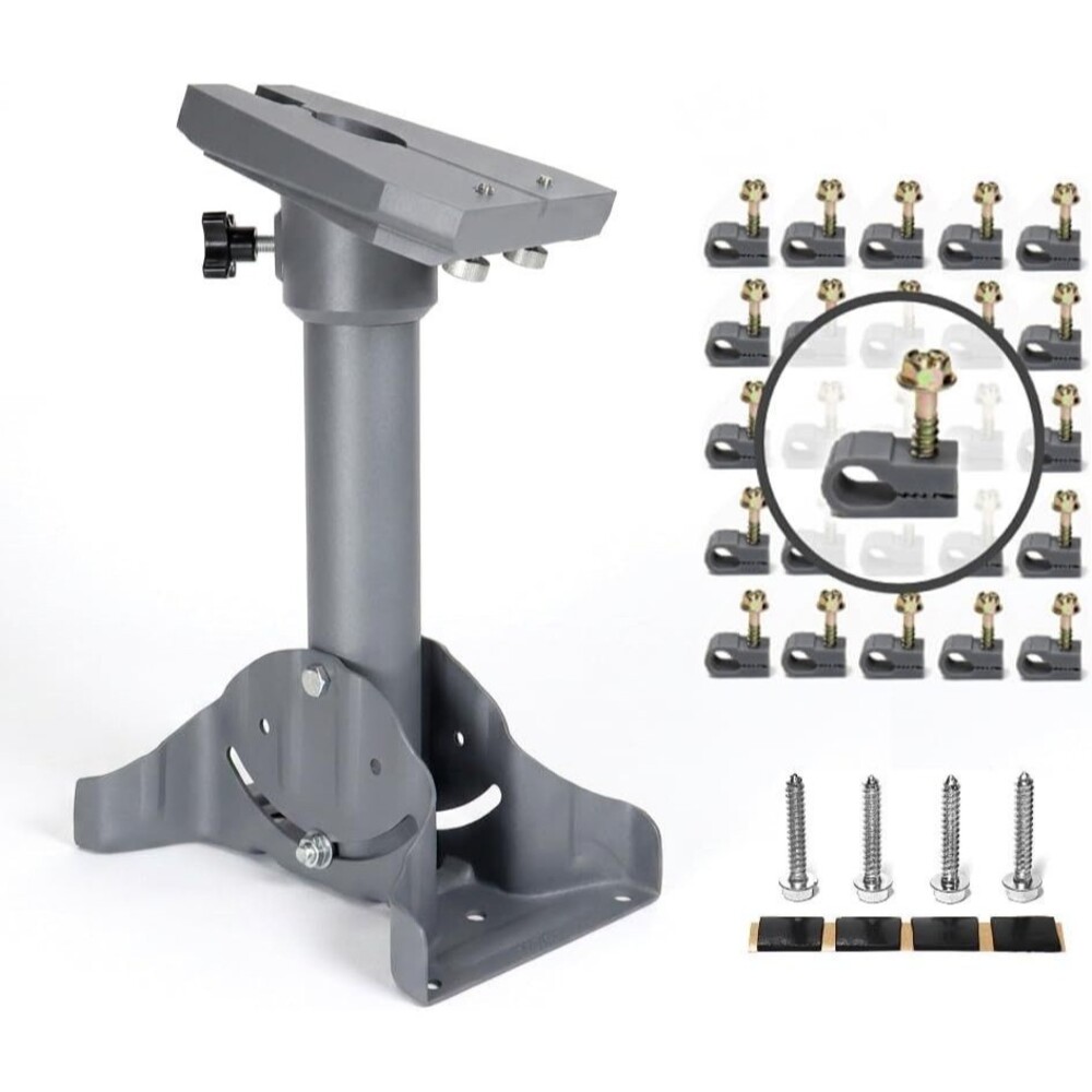 Starlink Gen 3 Heavy Duty Pivot Roof Mount Kit Gray Steel, Compatible with Gen 3
